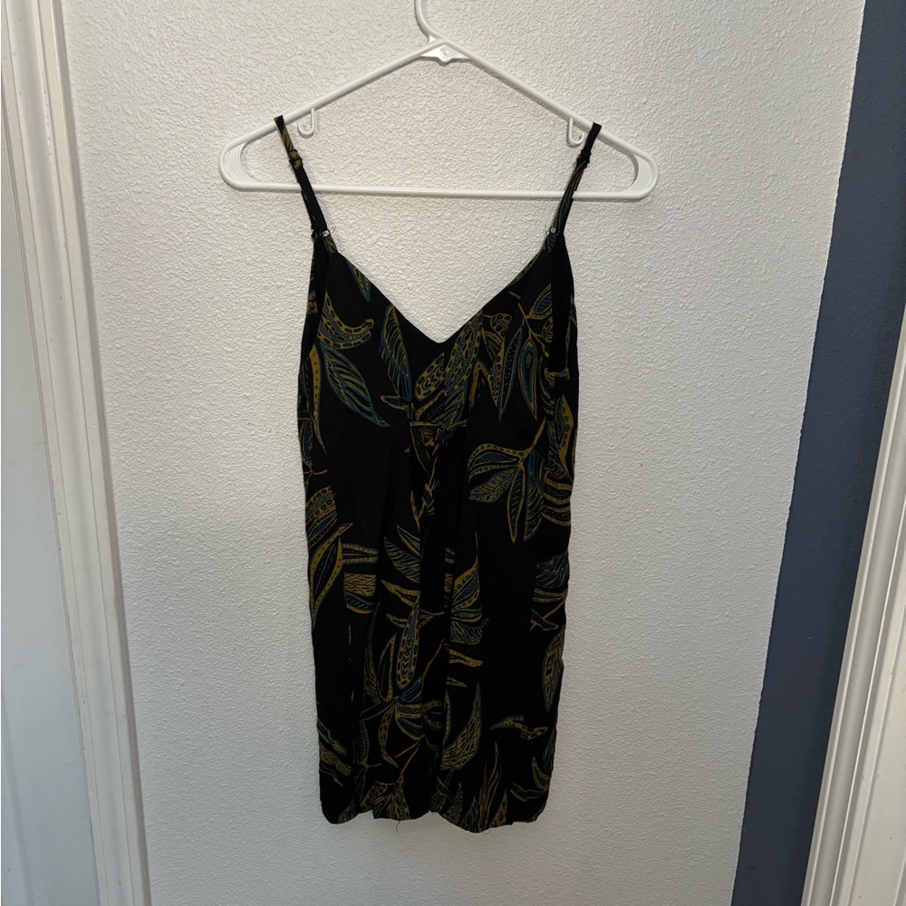 Elegant Black and Gold Women's mini Dress